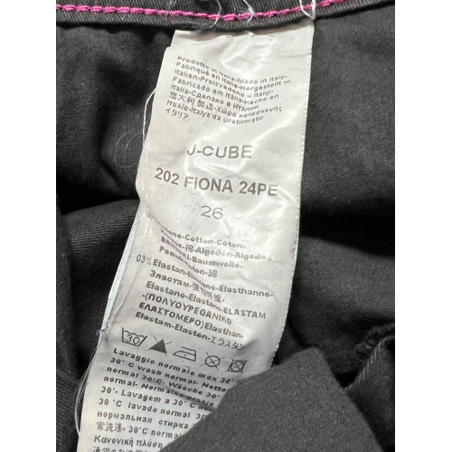 J-CUBE jeans donna a zampa cotone FIONA GABARDINA MADE IN ITALY