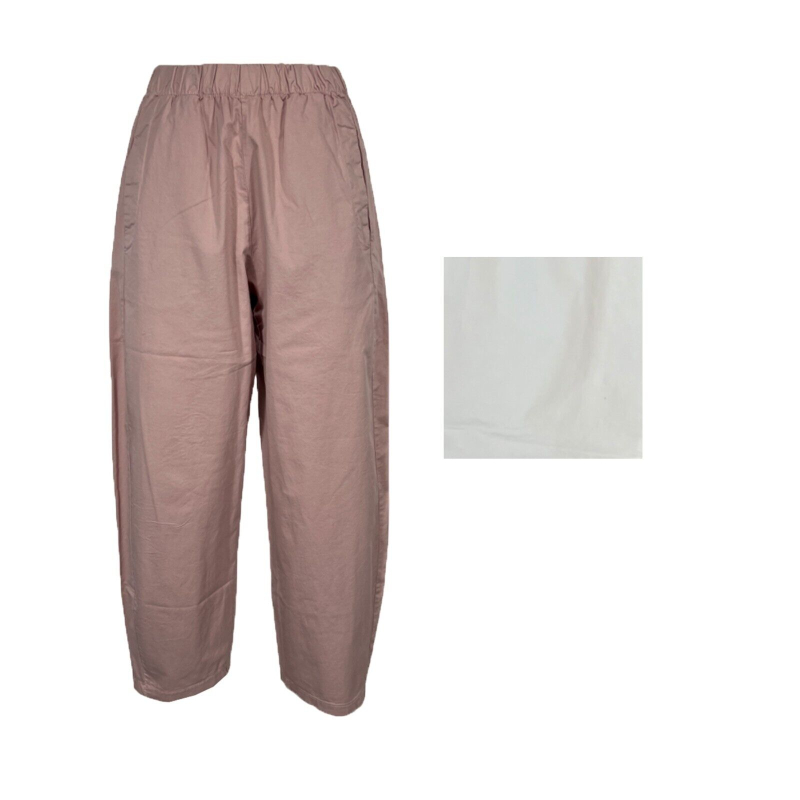 TREBARRABI women's egg-shaped trousers PRUX TWILL 97% cotton 3% elastane MADE IN ITALY