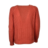 INDI&COLD maglia donna coste inglesi corallo EA655 MADE IN ITALY