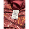 INDI&COLD abito donna lungo a balze bordeaux/rosa KI300 100% viscosa
