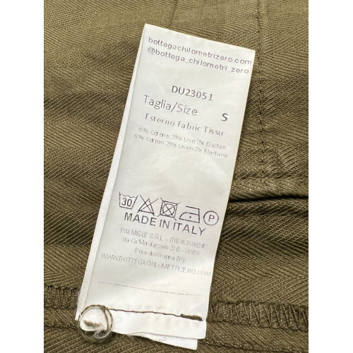 MADSON by BottegaChilometriZero men's unlined herringbone jacket green DU2305 MADE IN ITALY