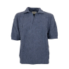 ATOMOFACTORY polo uomo cotone lavorato avio AFU13 MADE IN ITALY