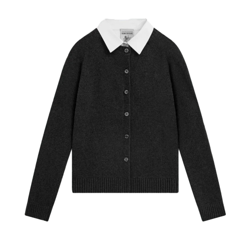 SEMICOUTURE women's cardigan wool blend Y4WB11 ALBACHIARA MADE IN ITALY