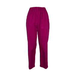 NEIRAMI pantalone donna cotone leggero orchidea P840PO MINIMAL MADE IN ITALY