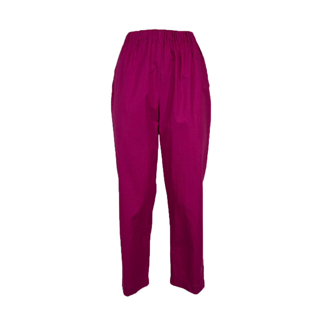 NEIRAMI pantalone donna cotone leggero orchidea P840PO MINIMAL MADE IN ITALY NEIRAMI pantalone donna cotone leggero orchidea P840PO MINIMAL MADE IN ITALY