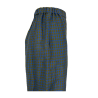 NEIRAMI pantalone donna lino quadri azzurro/olio ovetto P933LC MADE IN ITALY