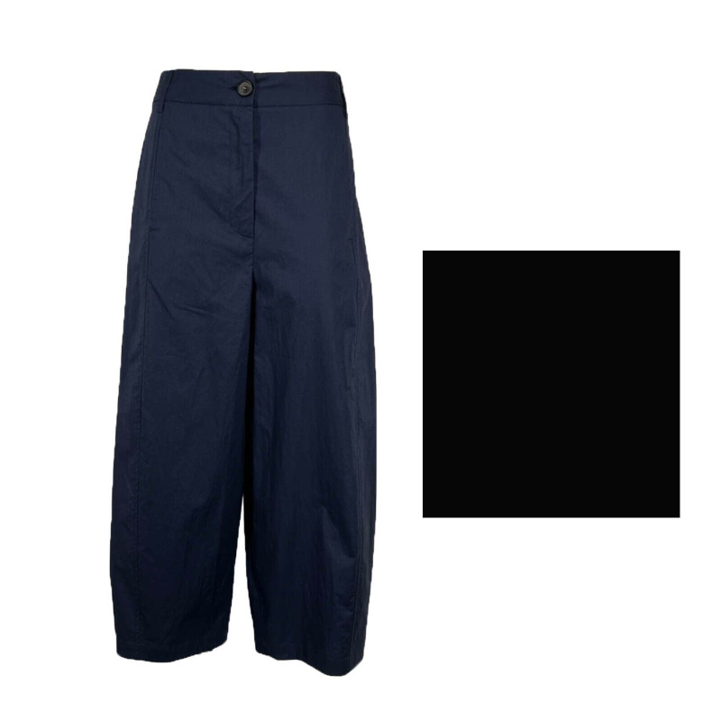 NEIRAMI pantalone donna cotone leggero palazzo P750PO MADE IN ITALY
