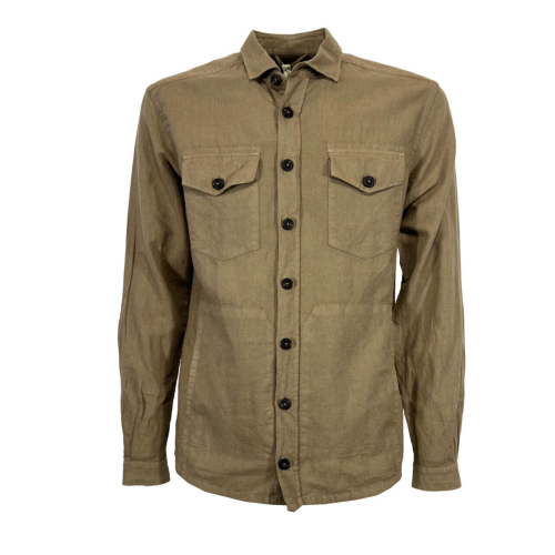 MASTRICAMICIAI men's washed linen shirt MARK MR294-LT012 100% linen