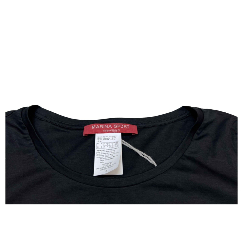 MARINA SPORT t-shirt stondata nera 31.5971243 VAJOLET 100% cotone