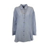 NEIRAMI women's oversized striped shirt L978HA 50% linen 50% viscose MADE IN ITALY