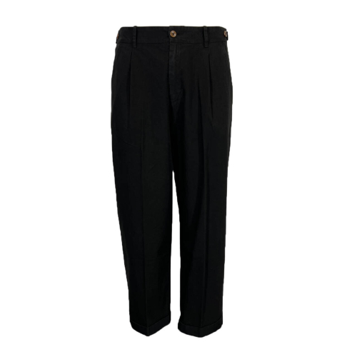 MADSON by BottegaChilometriZero men's trousers pleats DU24504 100% cotton MADE IN ITALY