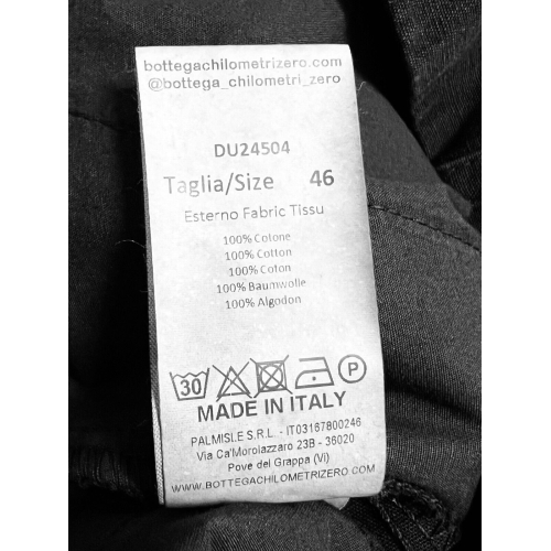 MADSON by BottegaChilometriZero men's trousers pleats DU24504 100% cotton MADE IN ITALY