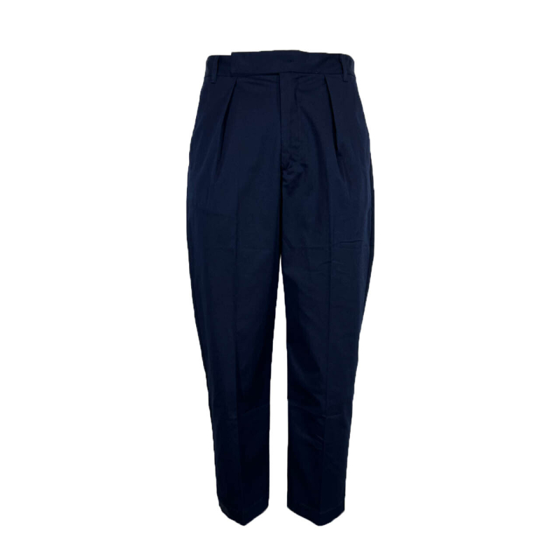 MADSON by BottegaChilometriZero men's trousers blue pleats DU24518 MADE IN ITALY