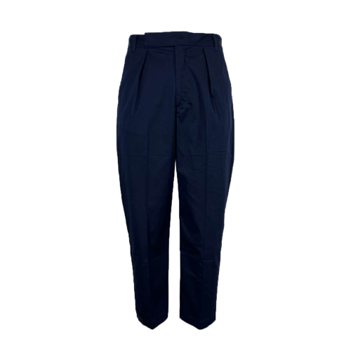 MADSON by BottegaChilometriZero men's trousers blue pleats DU24518 MADE IN ITALY