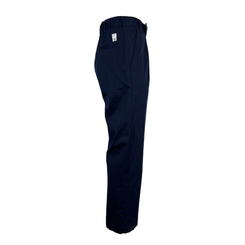 MADSON by BottegaChilometriZero men's trousers blue pleats DU24518 MADE IN ITALY