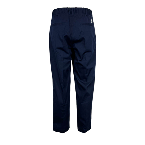MADSON by BottegaChilometriZero men's trousers blue pleats DU24518 MADE IN ITALY