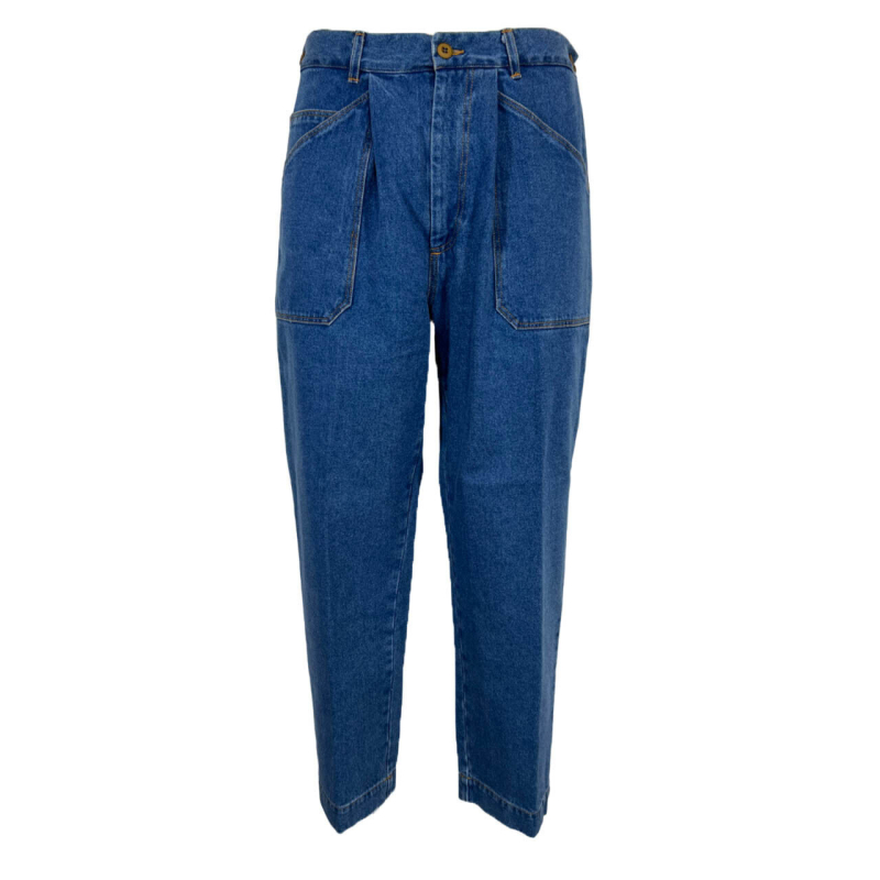 MADSON by BottegaChilometriZero light jeans DU23364 WORK 100% cotton MADE IN ITALY