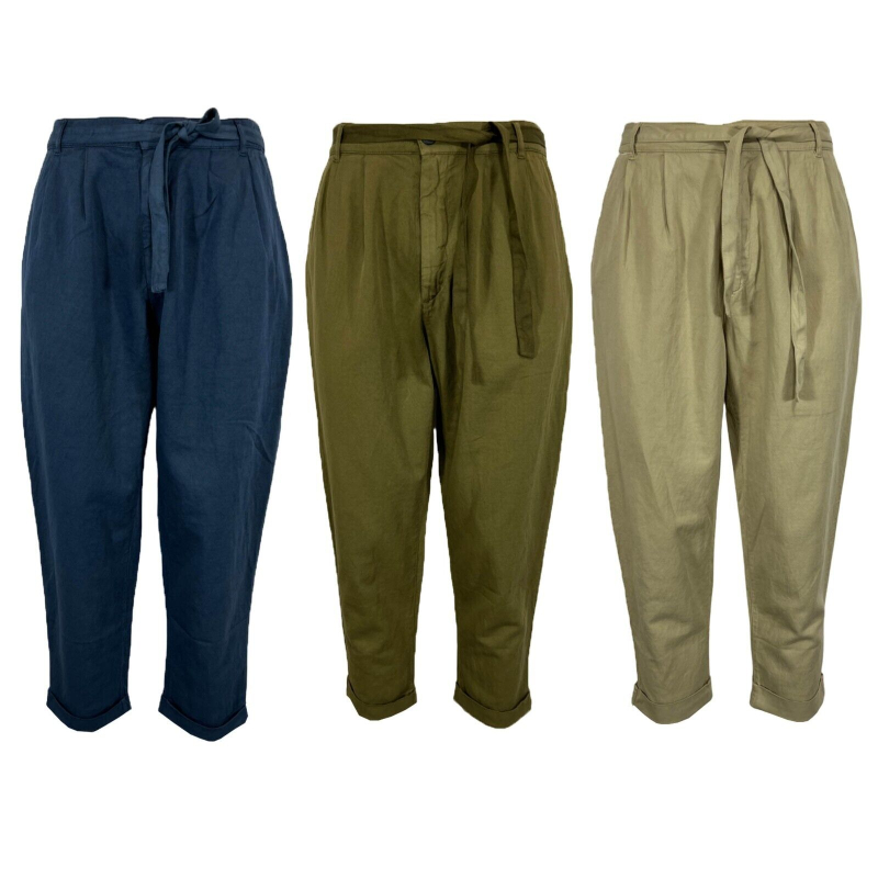 MADSON by BottegaChilometriZero men's trousers pleats DU23012 LINARD MADE IN ITALY