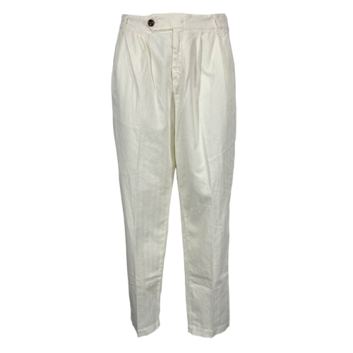 MADSON by BottegaChilometriZero men's trousers herringbone fabric DU24508 MADE IN ITALY