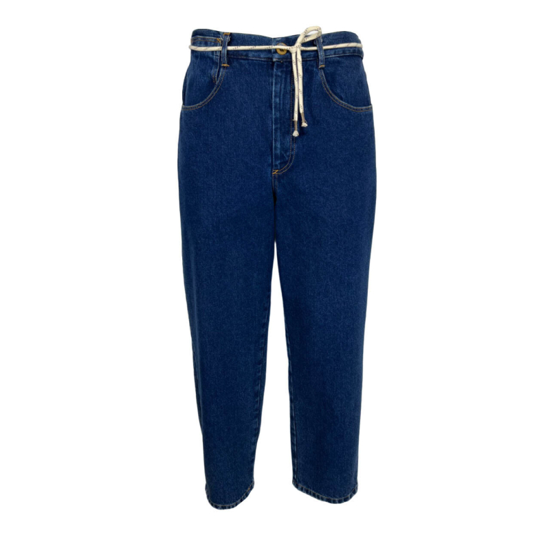 MADSON by BottegaChilometriZero men's dark jeans trousers DU23365 MADE IN ITALY