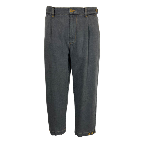 MADSON by BottegaChilometriZero men's jeans trousers grey DU23353 MADE IN ITALY