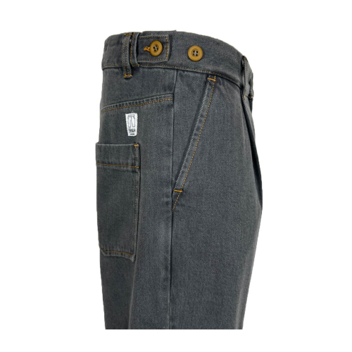 MADSON by BottegaChilometriZero men's jeans trousers grey DU23353 MADE IN ITALY