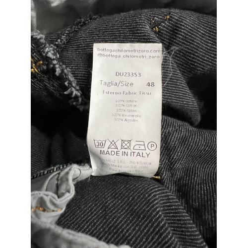 MADSON by BottegaChilometriZero men's jeans trousers grey DU23353 MADE IN ITALY