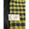 PHYSIQUE DU ROLE cappotto donna over doppiopetto quadri blu/lime 23W016 MADE IN ITALY