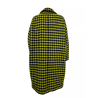 PHYSIQUE DU ROLE cappotto donna over doppiopetto quadri blu/lime 23W016 MADE IN ITALY