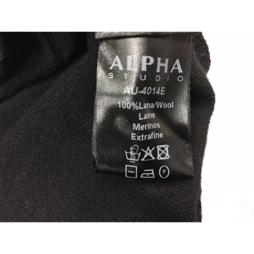 ALPHA STUDIO cardigan man mod AU-4014E black