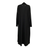 LABO.ART maxi cardigan donna nero senza bottoni tasche laterali CARDIGAN MENO