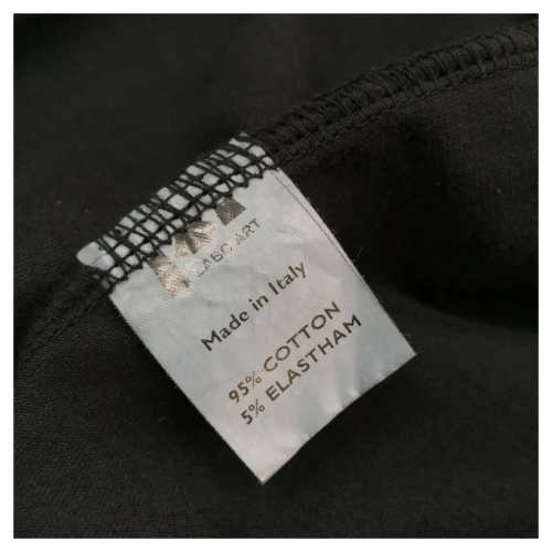 LABO.ART maxi cardigan donna nero senza bottoni tasche laterali CARDIGAN MENO