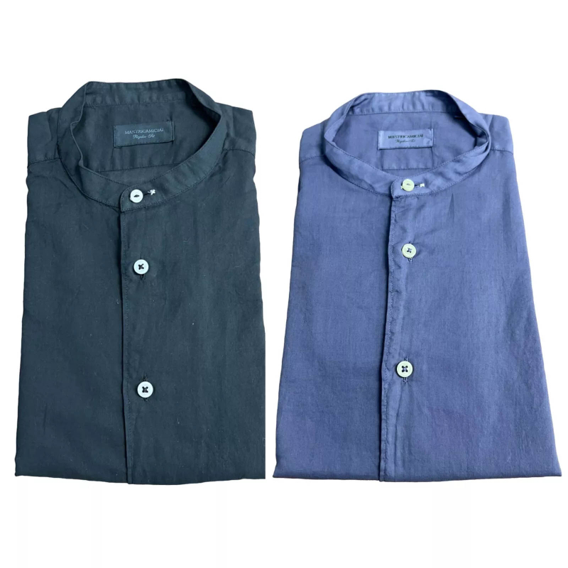 MASTRICAMICIAI men's light voile shirt FR049-CT033 100% cotton