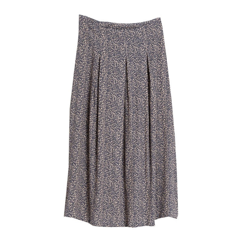 INDI&COLD women's skirt indigo/ivory pattern MI102 29 100% sustainable viscosese