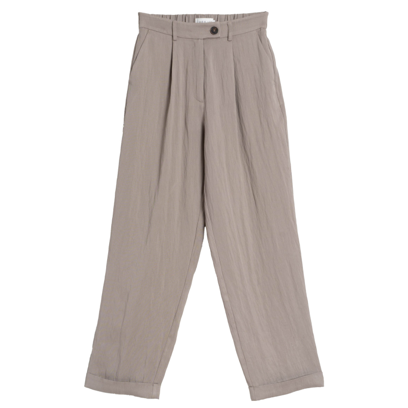 INDI&COLD women's trousers taupe NJ281 37 64% lyocell 30% viscose 6% polyamide