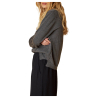 INDI&COLD cardigan donna lana leggera grigio AX481 42 100% lana merinos MADE IN ITALY