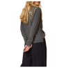INDI&COLD cardigan donna lana leggera grigio AX481 42 100% lana merinos MADE IN ITALY