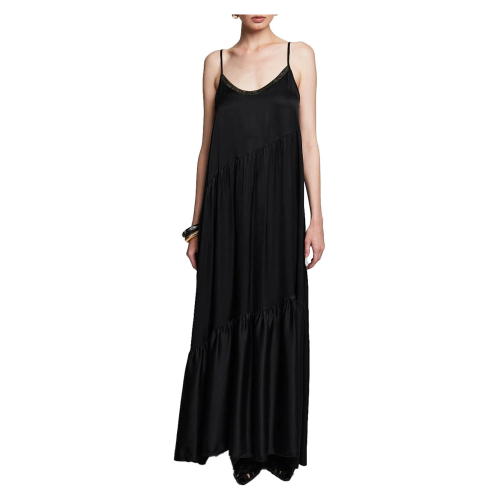 BSB abito donna lungo 051-211011 con lurex 100% viscosa