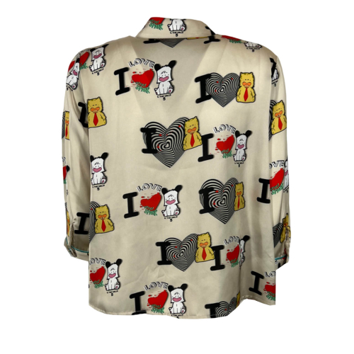 IL THE DELLE 5 camicia donna LIMITED EDITION HELLO SPANK SPOON LOVE MADE IN ITALY