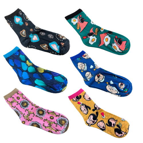 IL THE DELLE 5 fantasy sock SOCKS cotton new