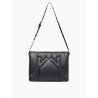 IXOS borsa donna a spalla pelle nera NORAX 100% pelle MADE IN ITALY