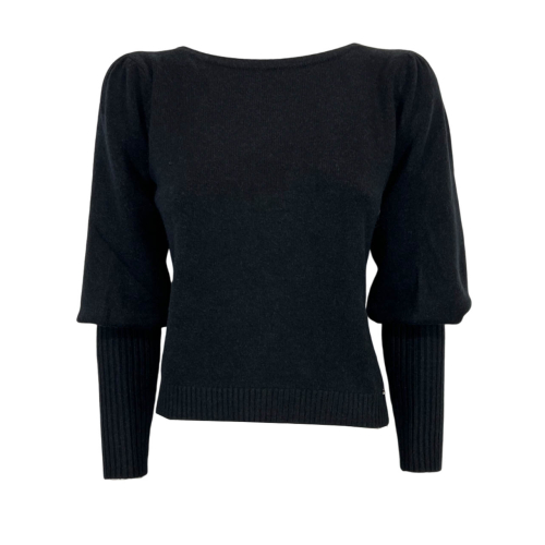 WHITE WISE maglia donna  WW19025  manica lunga a sbuffo