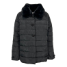 CORTE DEI GONZAGA GOLD piumino donna nero corto DC1550 TUMEMI 100% poliestere
