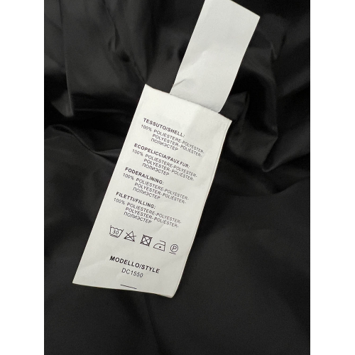 CORTE DEI GONZAGA GOLD piumino donna nero corto DC1550 TUMEMI 100% poliestere