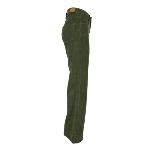 J-CUBE women's trousers model jeans flare velvet 2000 stripes KAOTICA 301 MADE IN ITALY