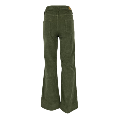 J-CUBE women's trousers model jeans flare velvet 2000 stripes KAOTICA 301 MADE IN ITALY