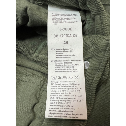 J-CUBE women's trousers model jeans flare velvet 2000 stripes KAOTICA 301 MADE IN ITALY