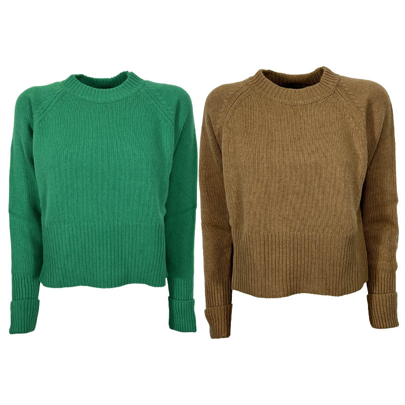 AGNESEXAGNESE women's crewneck wool sweater 3582 MADE IN ITALY