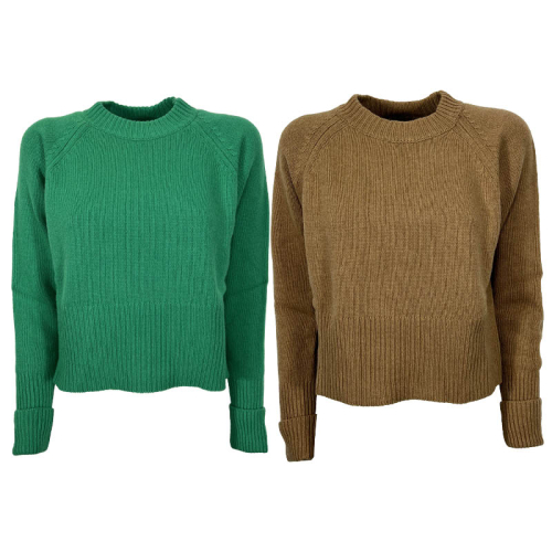 AGNESEXAGNESE women's crewneck wool sweater 3582 MADE IN ITALY