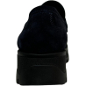 Ore 04.44 by Charly Fox Mocassino Donna camoscio Blu MOKA2/ALEX Made in Italy